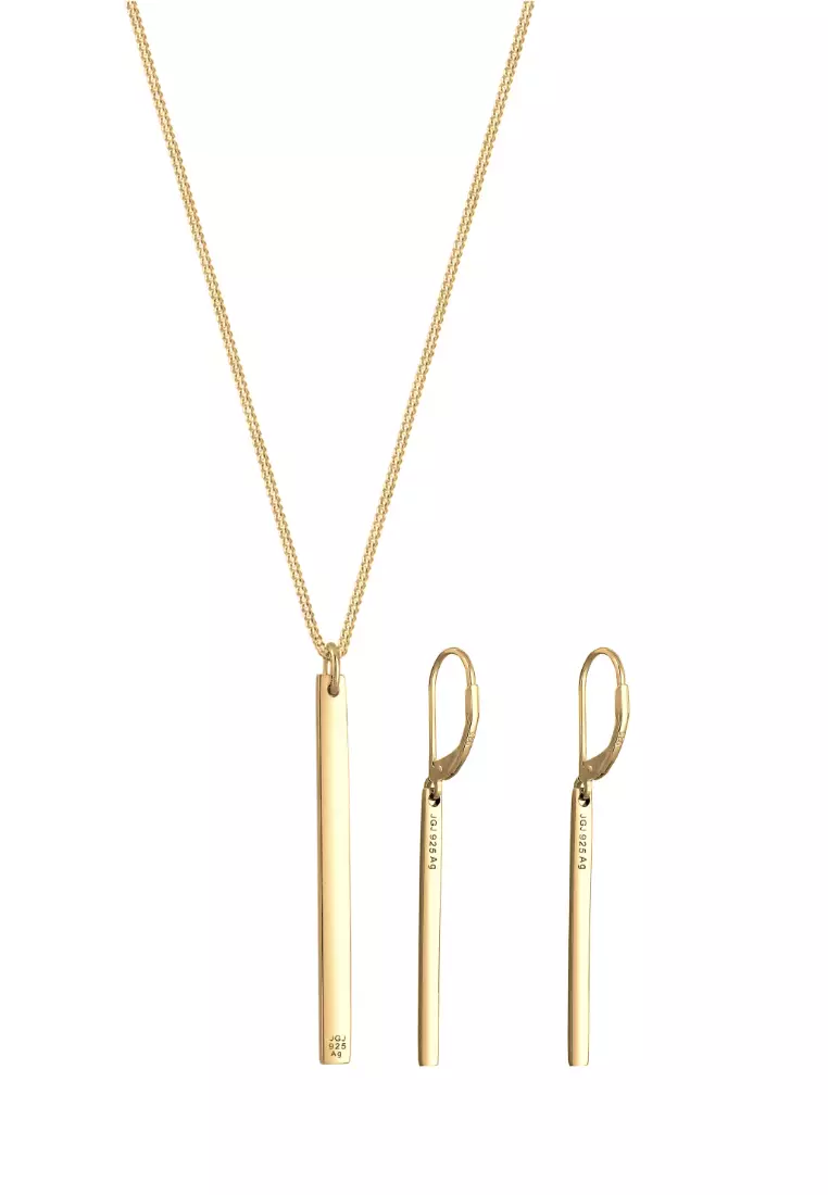 Jewelry Set Bar Basic Gold Plated