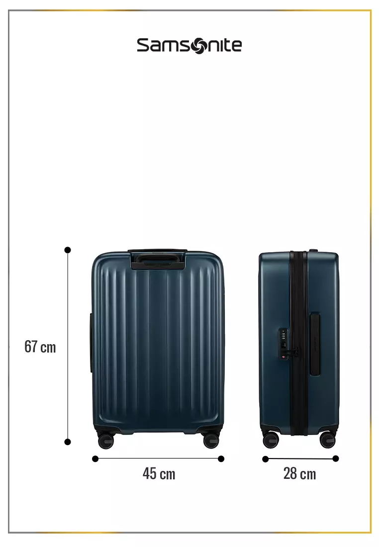 Samsonite Koper Hardcase Fyrm Spinner Medium 24 Inch EXP - Steel Blue