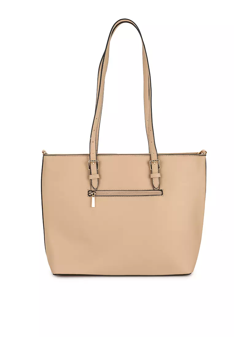 Faux Leather Convertible Tote
