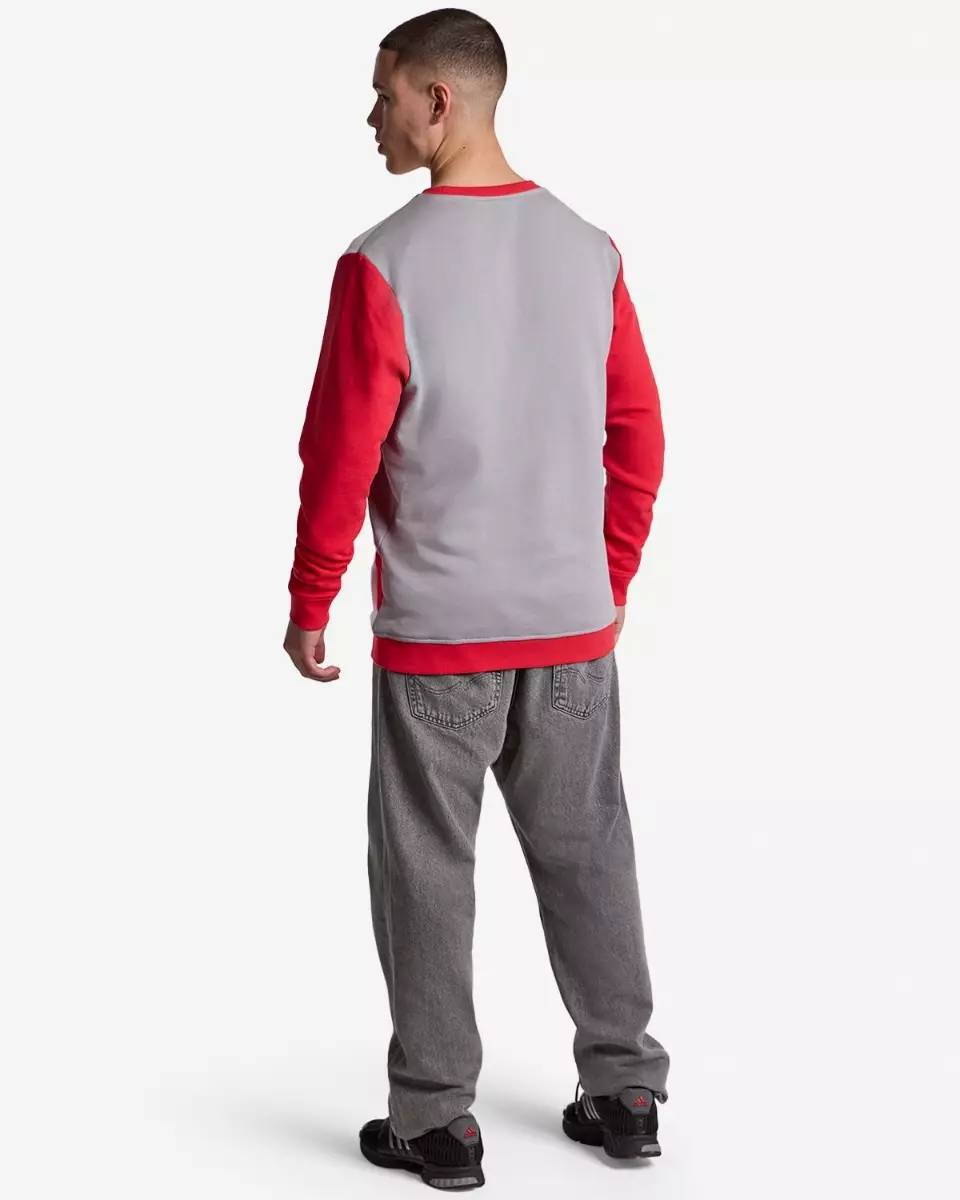 Liverpool FC Mens 86 Panel Crewneck Sweatshirt White - Official LFC Sweatshirt Original Pria