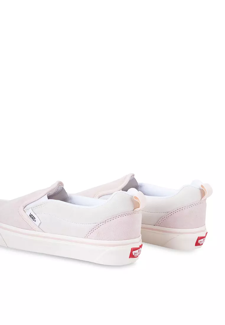 Pastel pink hotsell vans slip ons