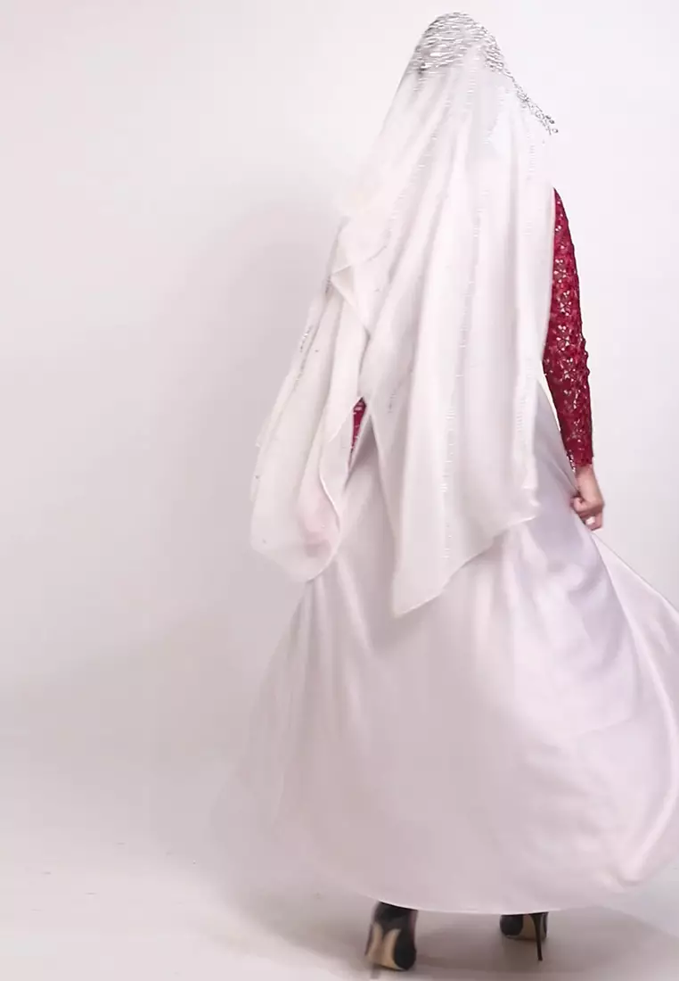 Chamoniq Gamis Brokat Satin