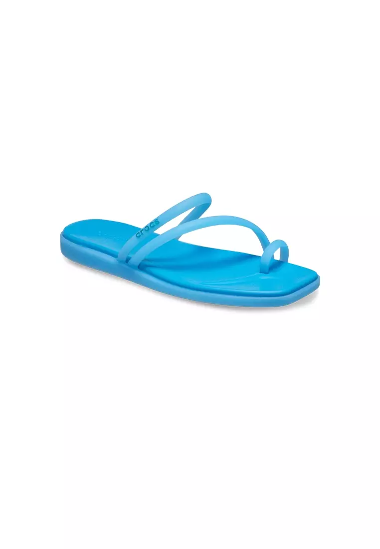 Discount on Crocs  shoes - SKU: Women's Miami Frosted Toe Loop in Tinted Glass