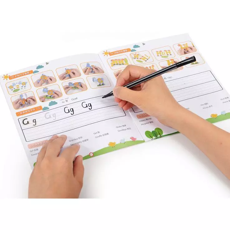 3D Puzzle Mainan Anak Learning Alphabet English Mandarin