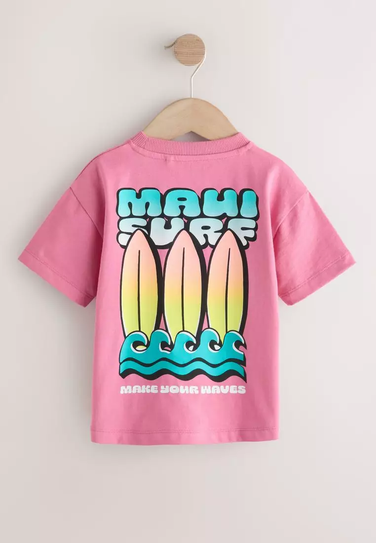 Short Sleeve Back Print T-Shirt