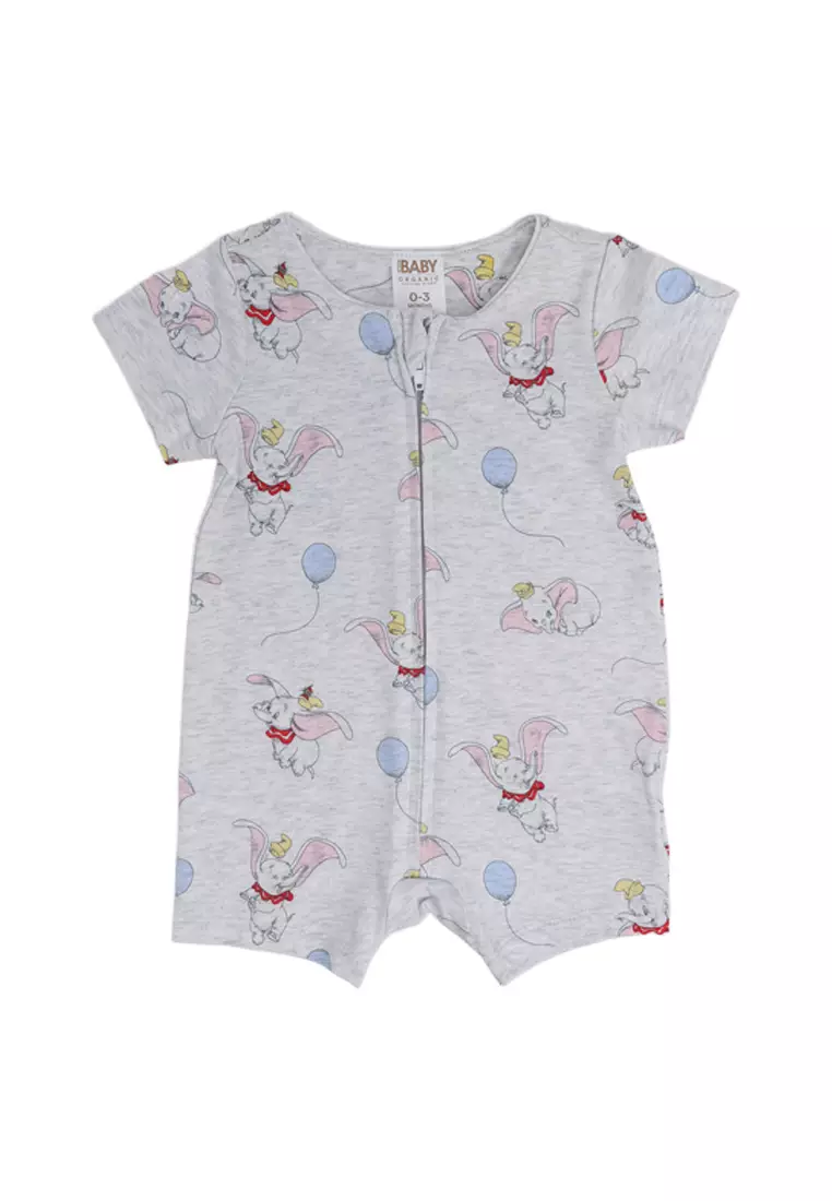 Licensed The Short Sleeves Zip Romper