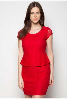 Krizia red Short Sleeve Dress KR568AA80TRBPH_1