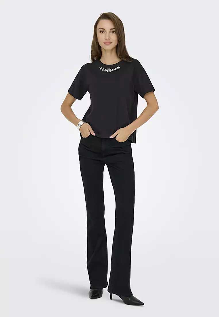Short Sleeves Stone Jersey Tee