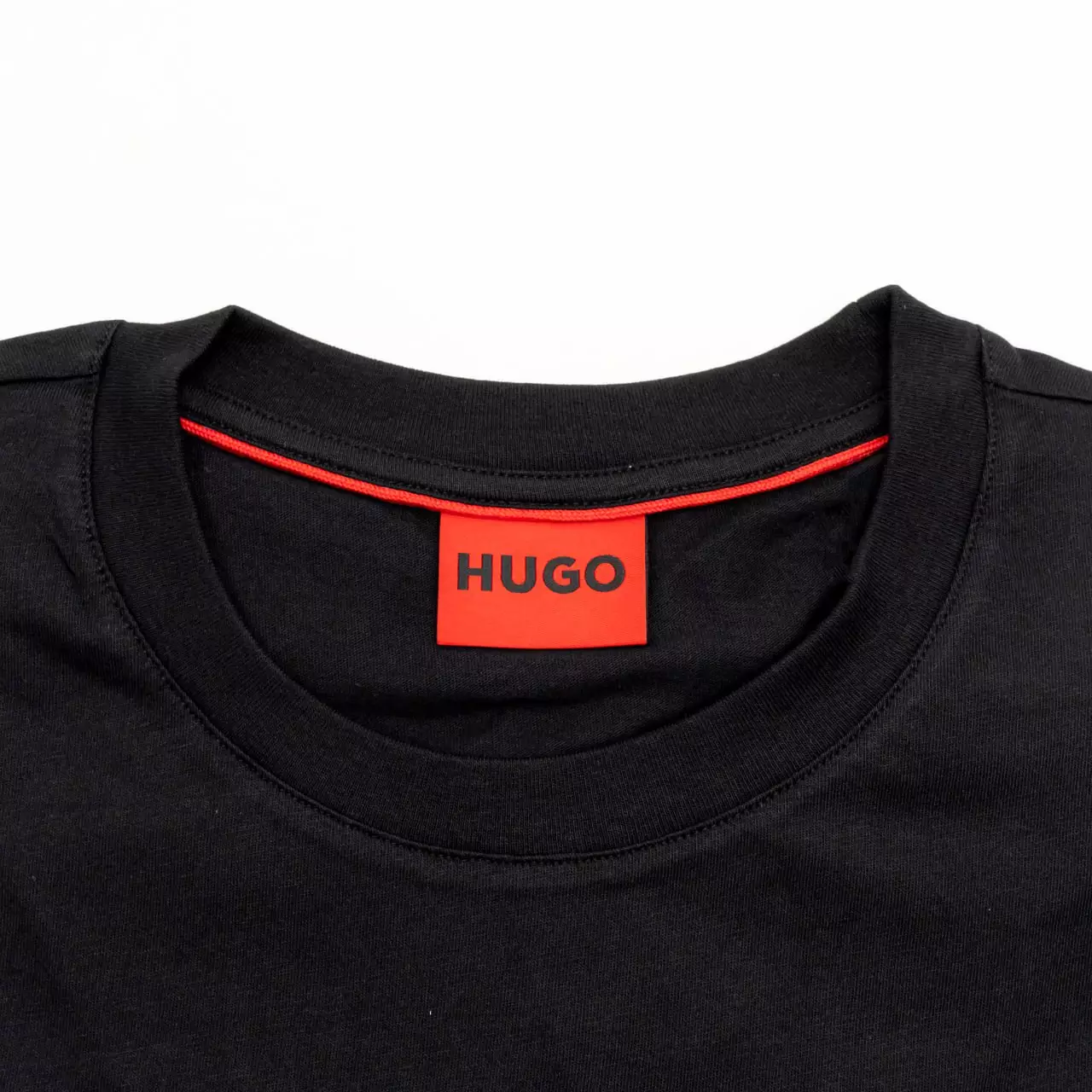 Didug Grey Dog-Artwork T-Shirt in Cotton Jersey Black