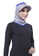 Attiqa Active grey Short Runner- Grey list Marine Blue , Sport Hijab 5AD92AAEE065BEGS_2