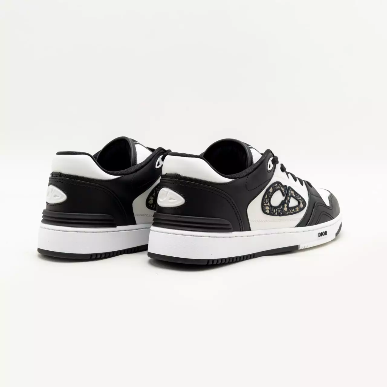 B57 Oblique Jacquard Low Top Sneakers Black White