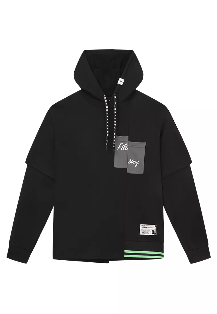 Buy FILA FILA CORE x MIHARA Men s HARAJUKU WONDER Hoodie in Black