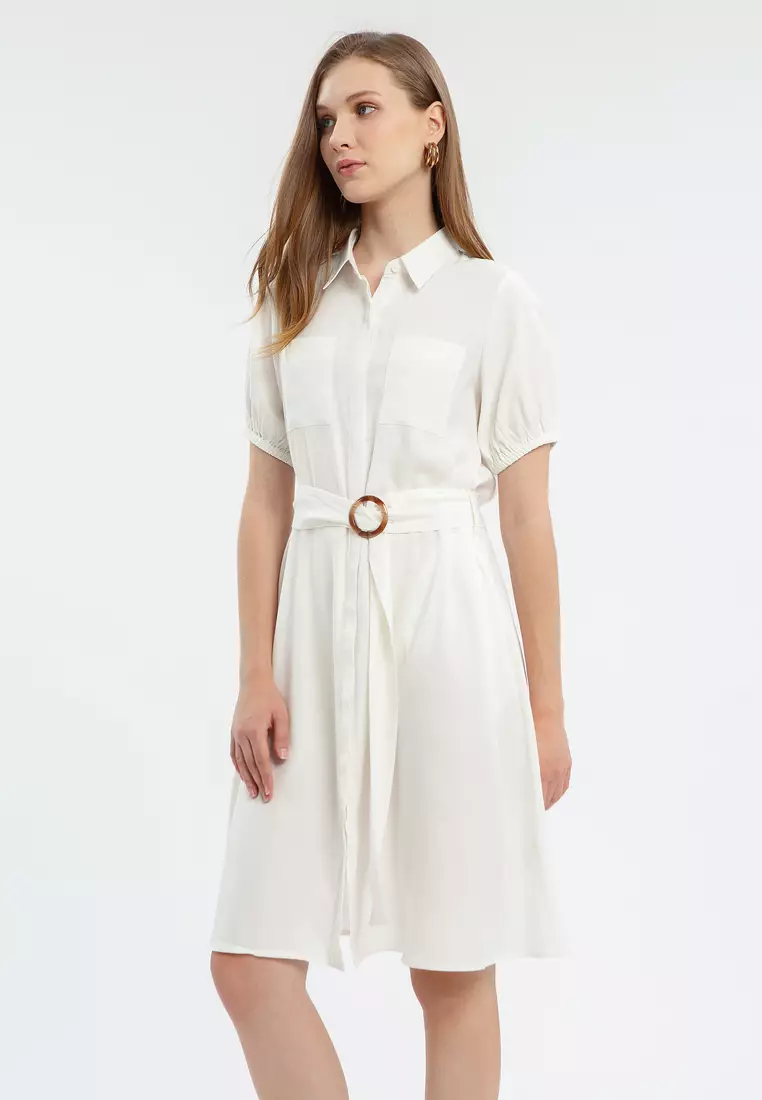 Minimal Mamicha Dress Broken White