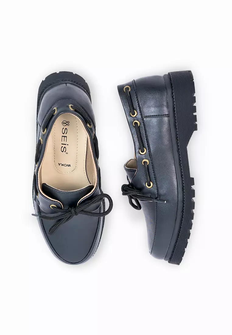 SEIS Woka Sepatu Docmart Wanita / Loafers Wanita