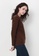 nicole brown Nicole V-Neckline Long Sleeve Sweatshirt AA848AAFD1A46AGS_4