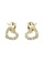 Her Jewellery gold Crown Love Earrings (Yellow Gold) - Made with premium grade crystals from Austria 24830ACB84C6FDGS_2