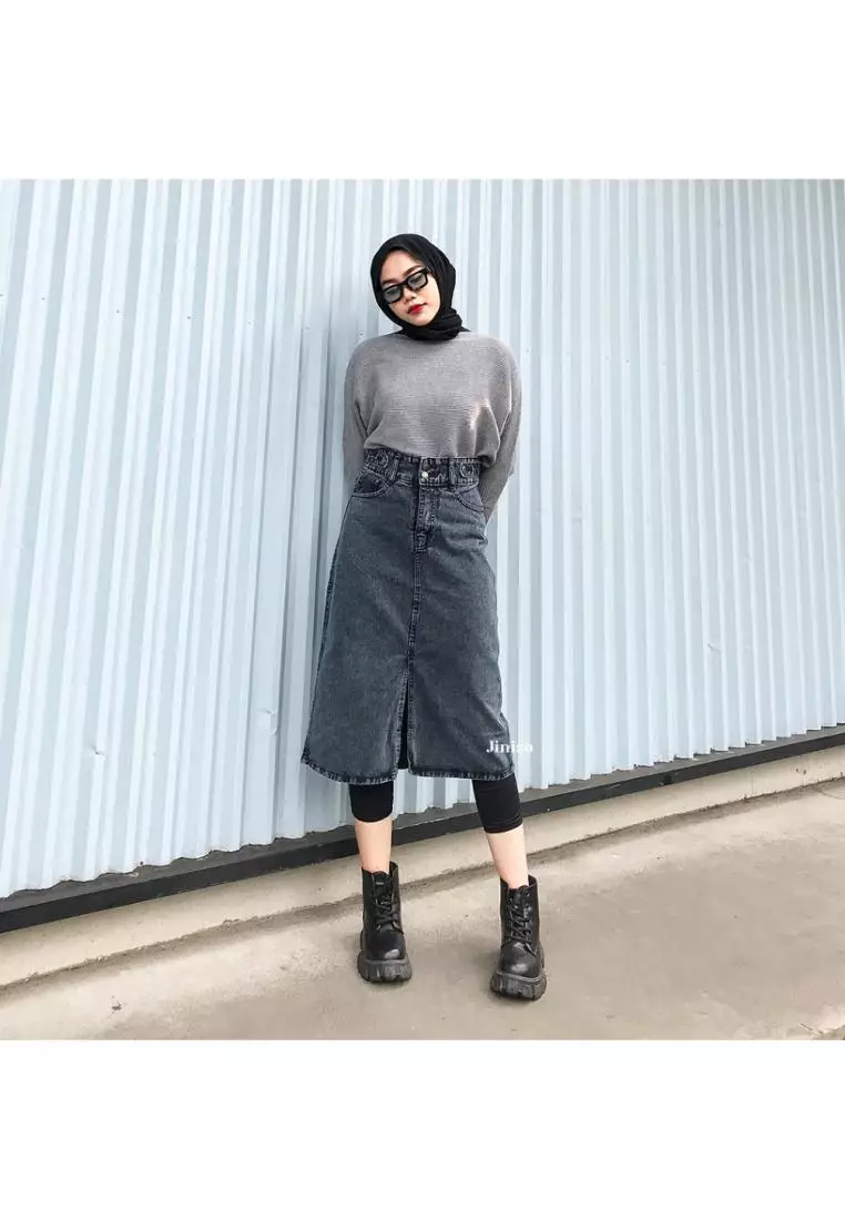 Highwaist Rok Jeans Panjang 982 SEVENTY