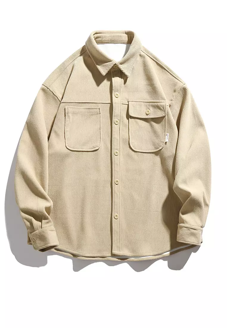 Hagen Quilted Corduroy Shirt - Sand – The Frankie Shop