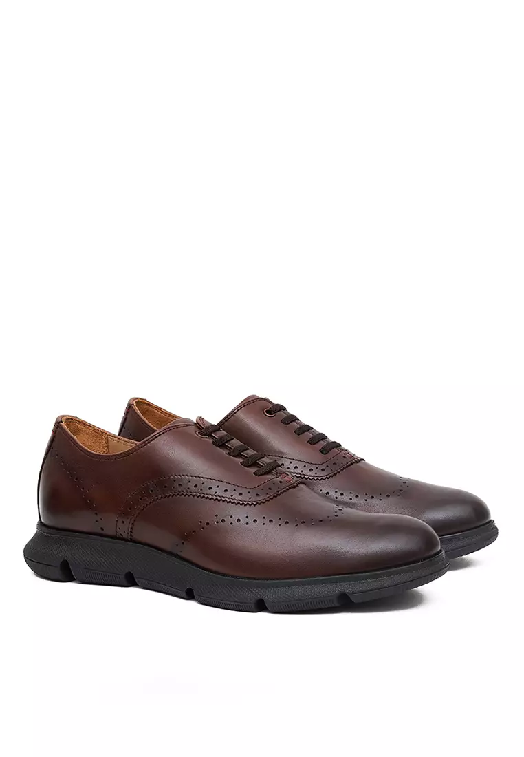 Sepatu Casual Formal Pria Gino Mariani Zenom Coklat