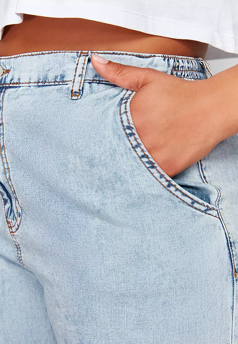 Denim Jeans with Stopper Detail