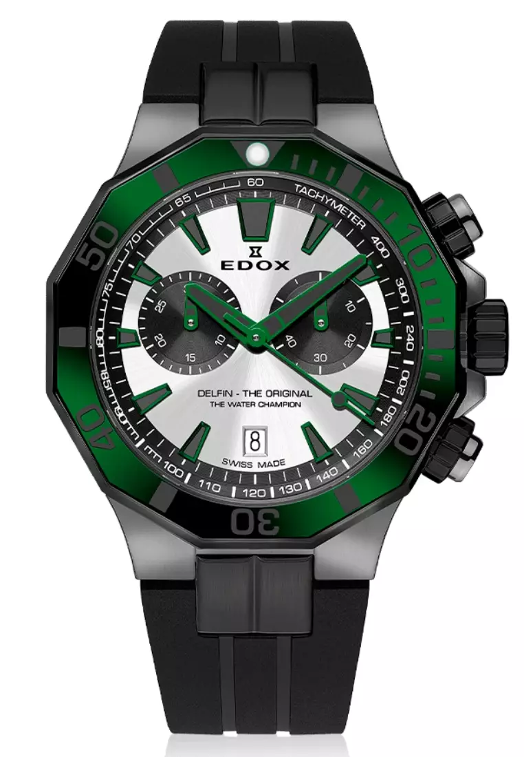 Buy Edox Edox Delfin Day Date Chronograph Swiss Made Automatic Men