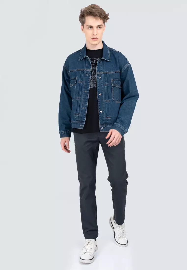 Polo Haus - Men’s Indigo Theme Denim Jacket MDJK1004