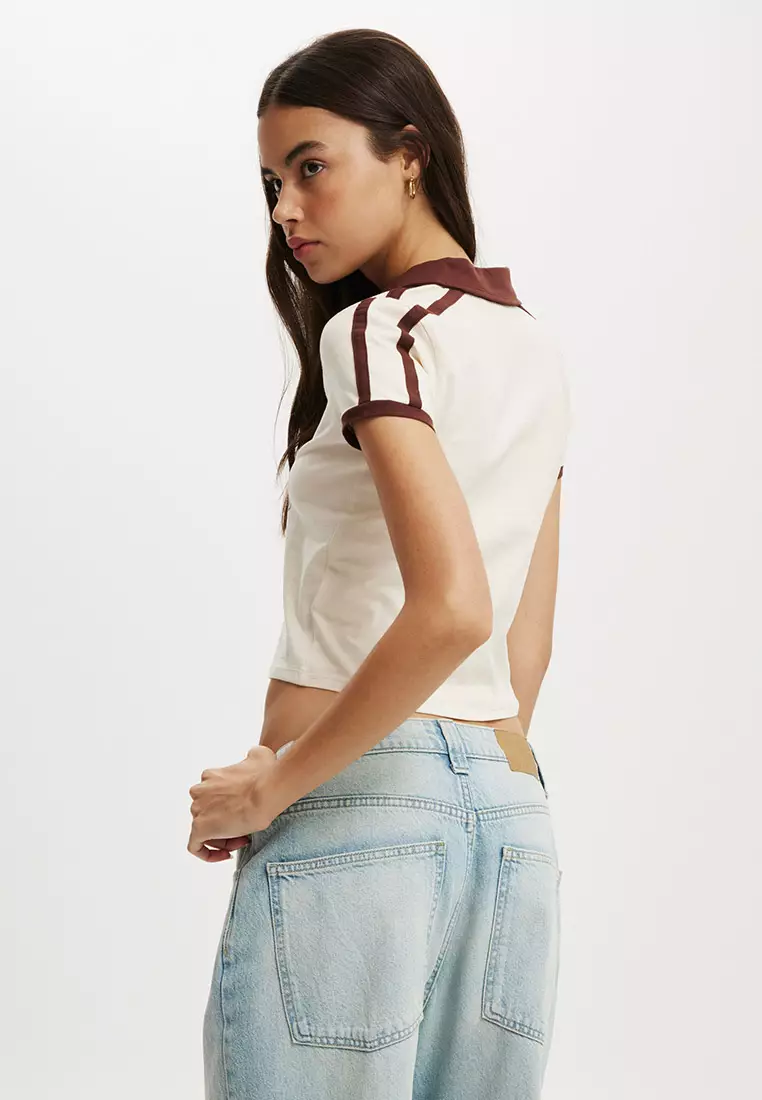 Retro Graphic Polo Tee