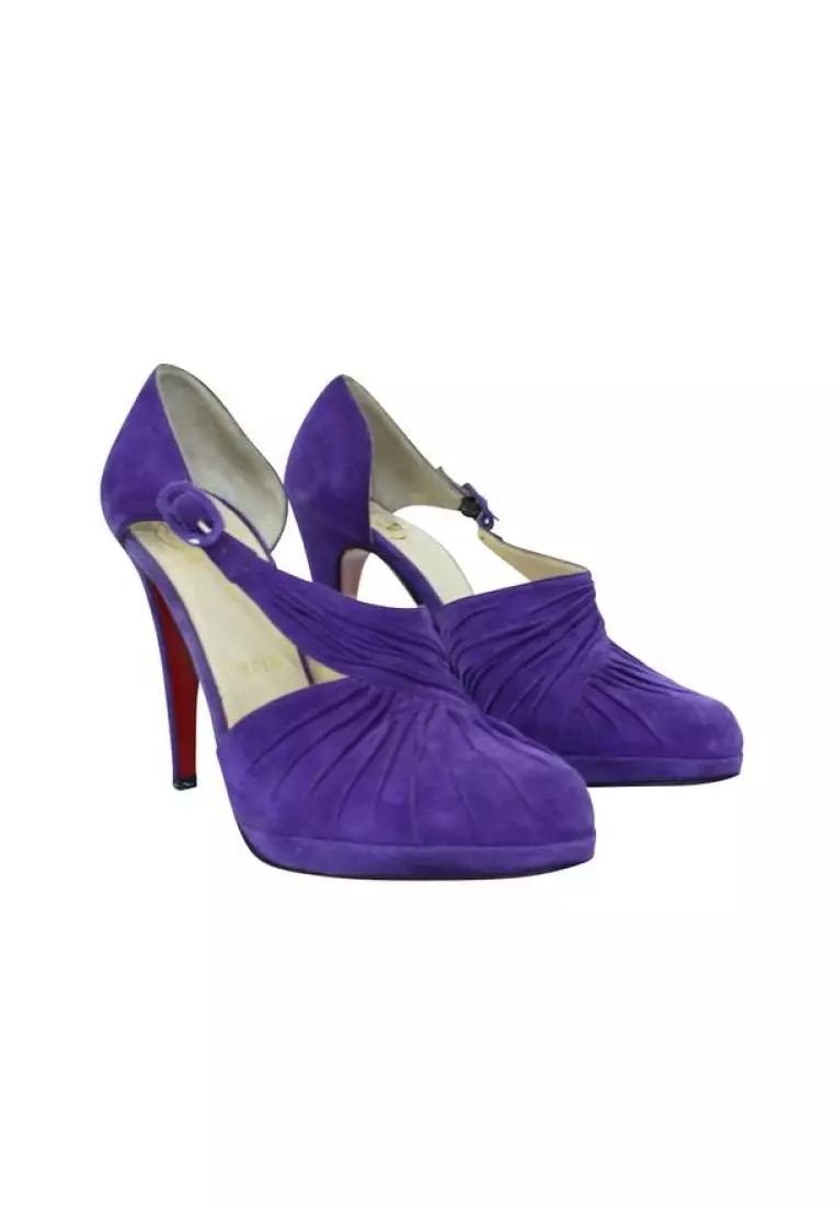 Purple suede clearance sandals