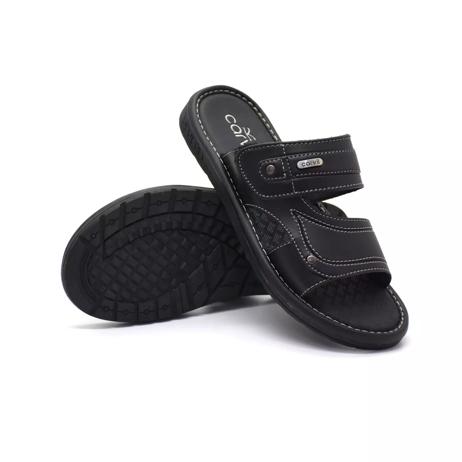 Carvil Sandal Pria Santoz 03-M Black
