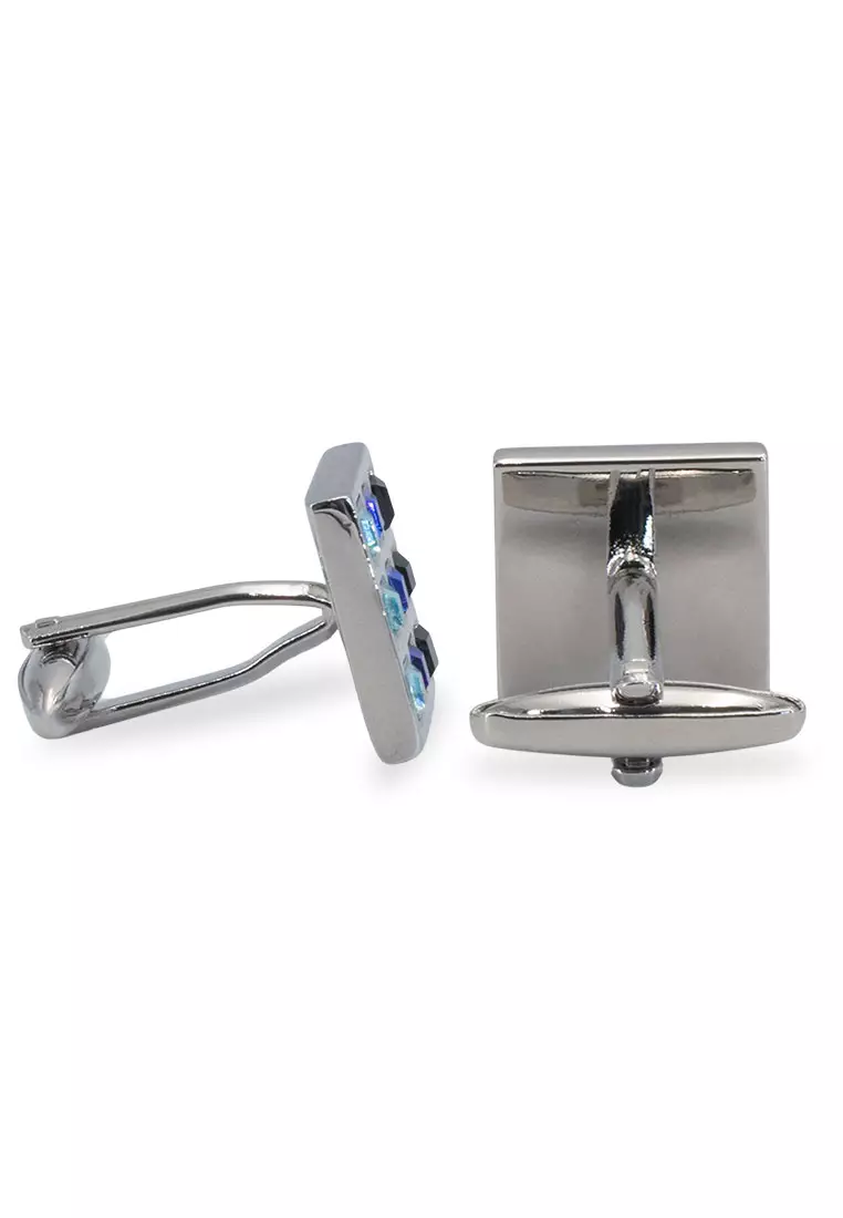 Isla II Blue Diamonte Cufflink