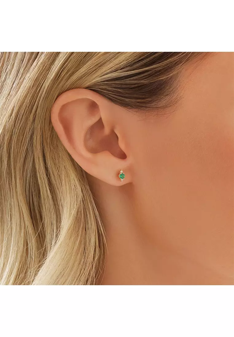 Michael hill deals emerald earrings