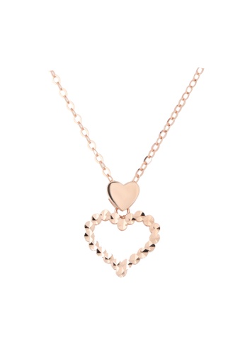TOMEI [NEW ARRIVAL] TOMEI Dual Heart Necklace I Rose Gold 750 (18K) (WN11-DS) 315CBAC708FDD1GS_1
