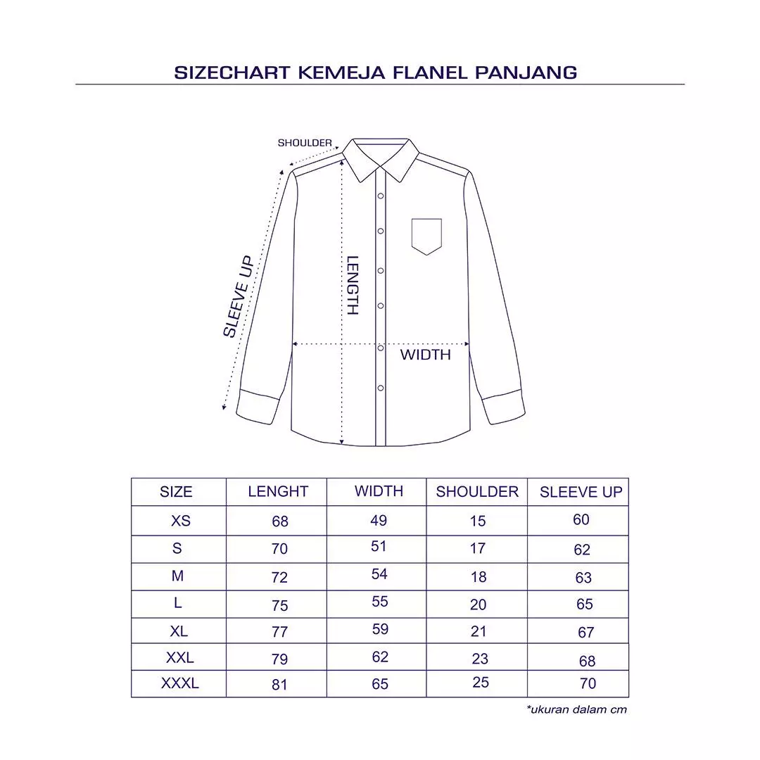 Gloaming Kemeja Flanel Veterano Panjang Calviro