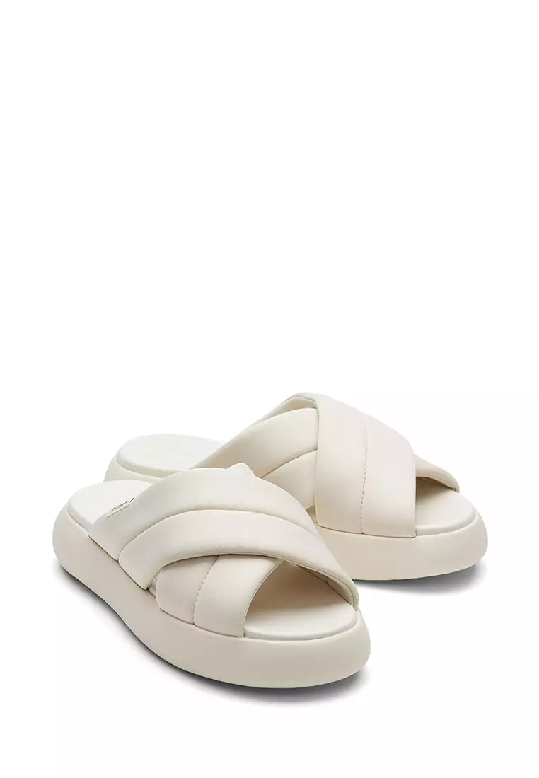 Discount on Toms  shoes - SKU: Sandals Alpargata Mallow Crossover Women - Beige Repreve® Jersey