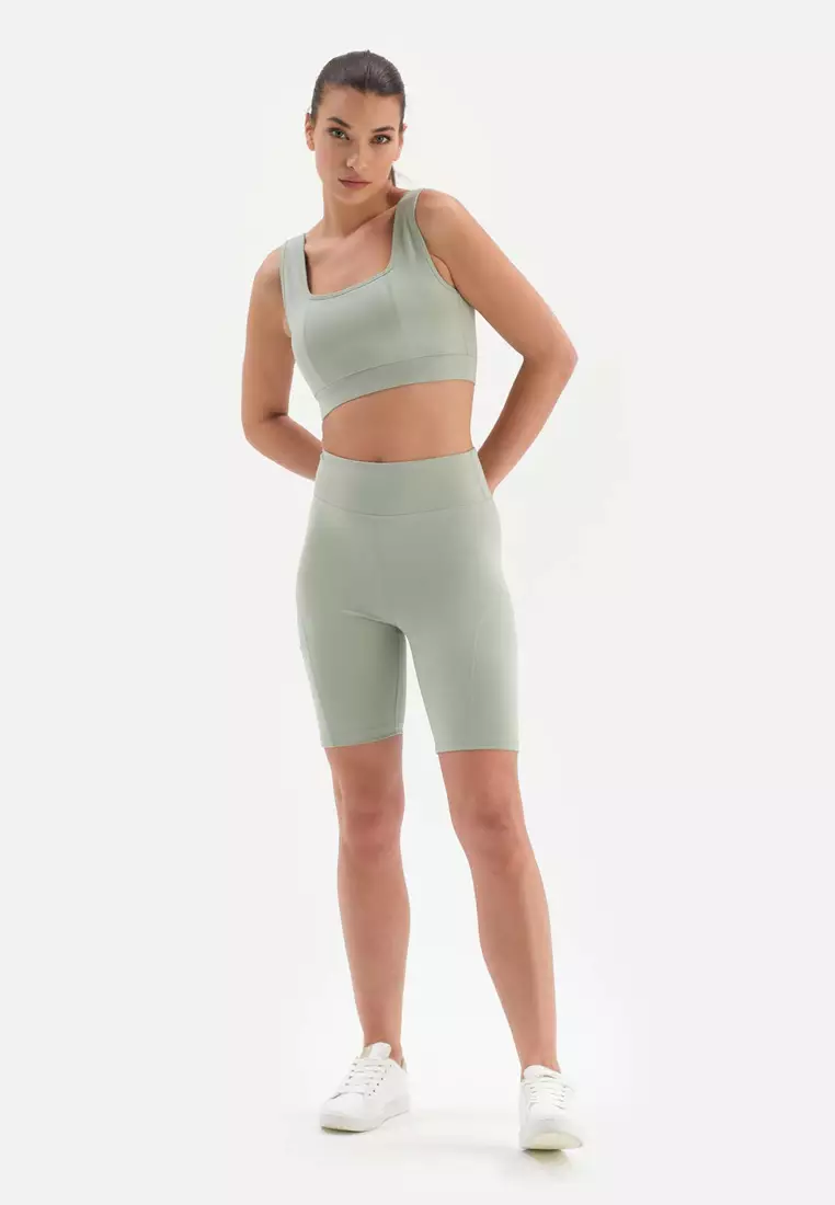 Mint Green Leggings Slim Fit Activewear for Women