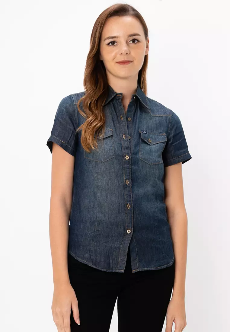 Buy Lois LW4 LADIES SHORT SLEEVE DENIM SHIRT 2025 Online ZALORA