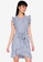 ZALORA BASICS multi Ruffle Sleeve Mini Dress with Sash 4AEC5AA2700697GS_1