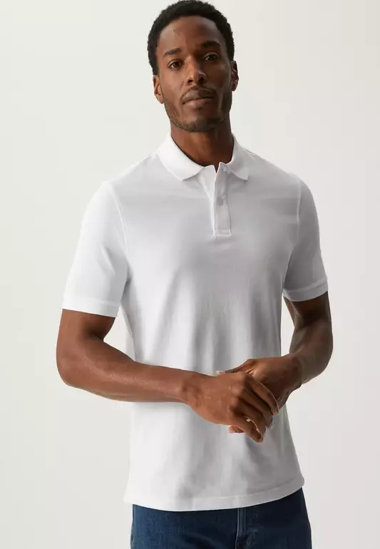 M&S Collection Pure Cotton Pique Polo Shirt