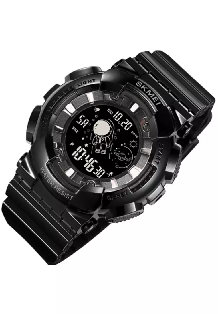 Jam Tangan Digital Pria Waterproof Many Function Strap Tali Material TPU DV53 ORIGINAL