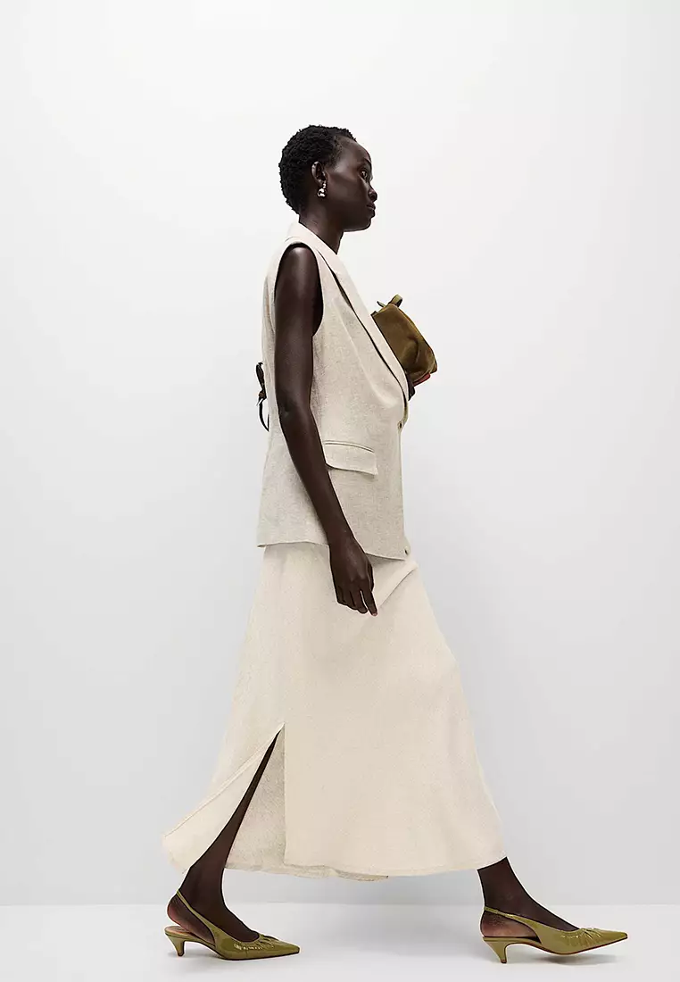 Bias Cut Maxi Skirt