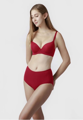 Her Own Words red Solutions Full Coverage Lightly Lined Bra 4FD38US2D21E61GS_1