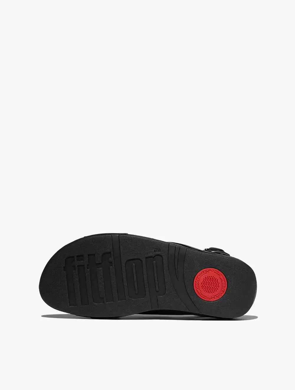 Fitflop Lulu Beaded-Chain Leather Back-Strap Sandals - Black