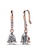 Krystal Couture gold KRYSTAL COUTURE Pretty Pea Earrings Embellished with Swarovski® crystals-Rose Gold/Clear 4ECEAAC3CB4DB7GS_1