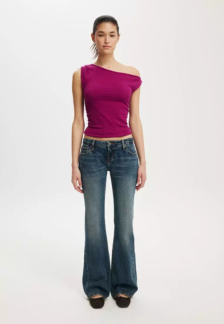 Textured Off The Shoulder