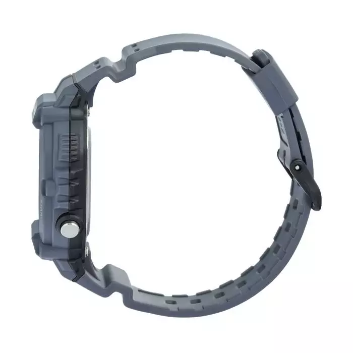 Casio AE-1600H-8BVDF Karet Abu Dasar Hitam Digital Cowok