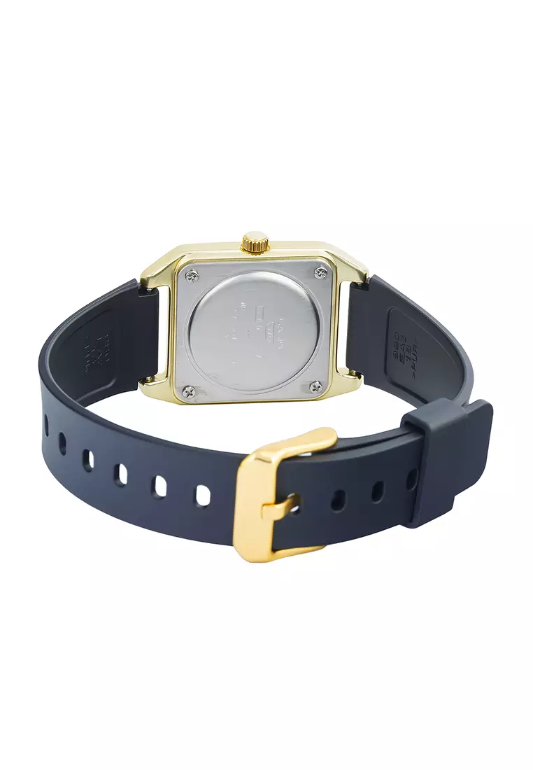 Casio MTP-B170-1EV - Jam Tangan Analog Pria - Gold Aluminium Case - Black Resin Strap