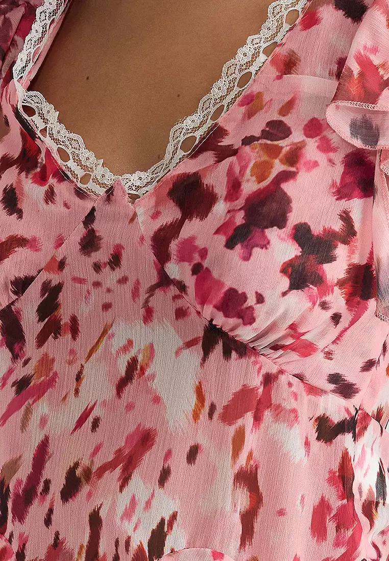 Floral Chiffon Blouse