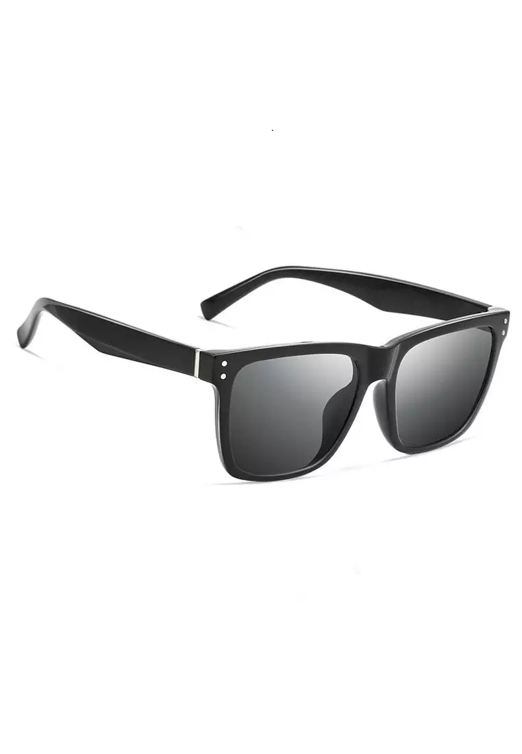 Mackenzie Kacamata Classic UV Unisex Polarized Sunglasses Material Polycarbonate ORIGINAL - Black Grey