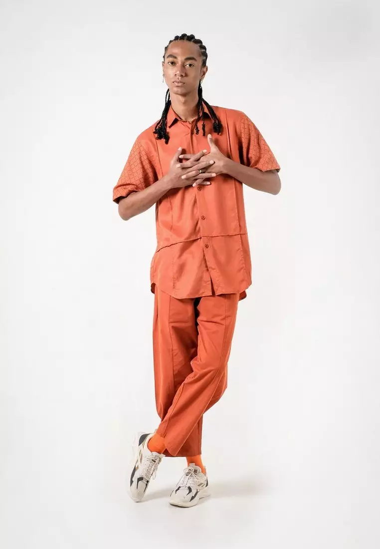 3Second x Danjyo Hiyoji Selayar Shirt Orange 130423