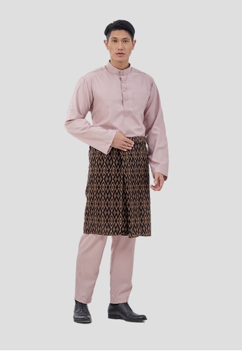I Am Famous pink Uzayr Baju Melayu with Sampin A6324AAC5BB236GS_1